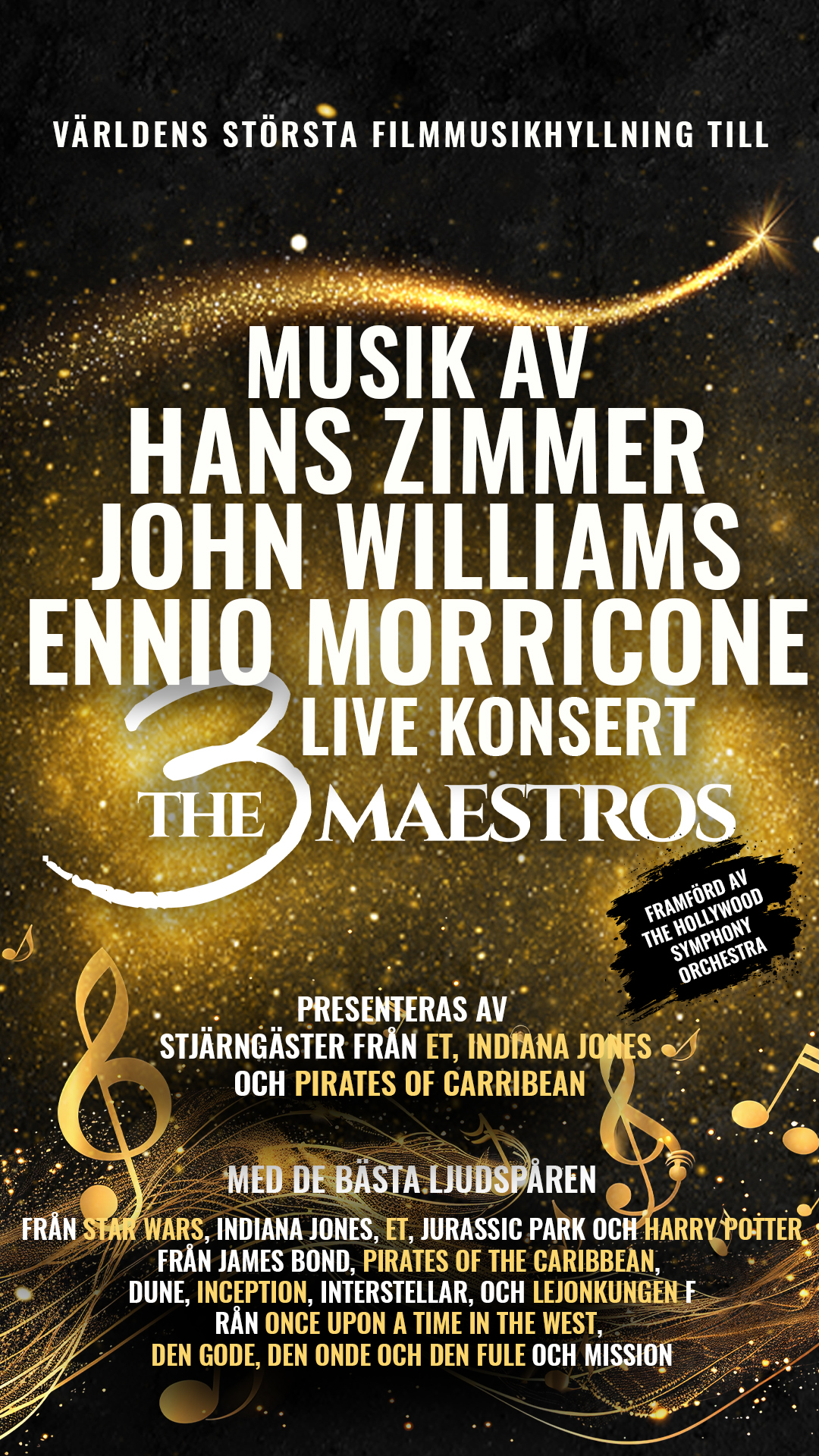 The music of Hans Zimmer, Williams & Morricone