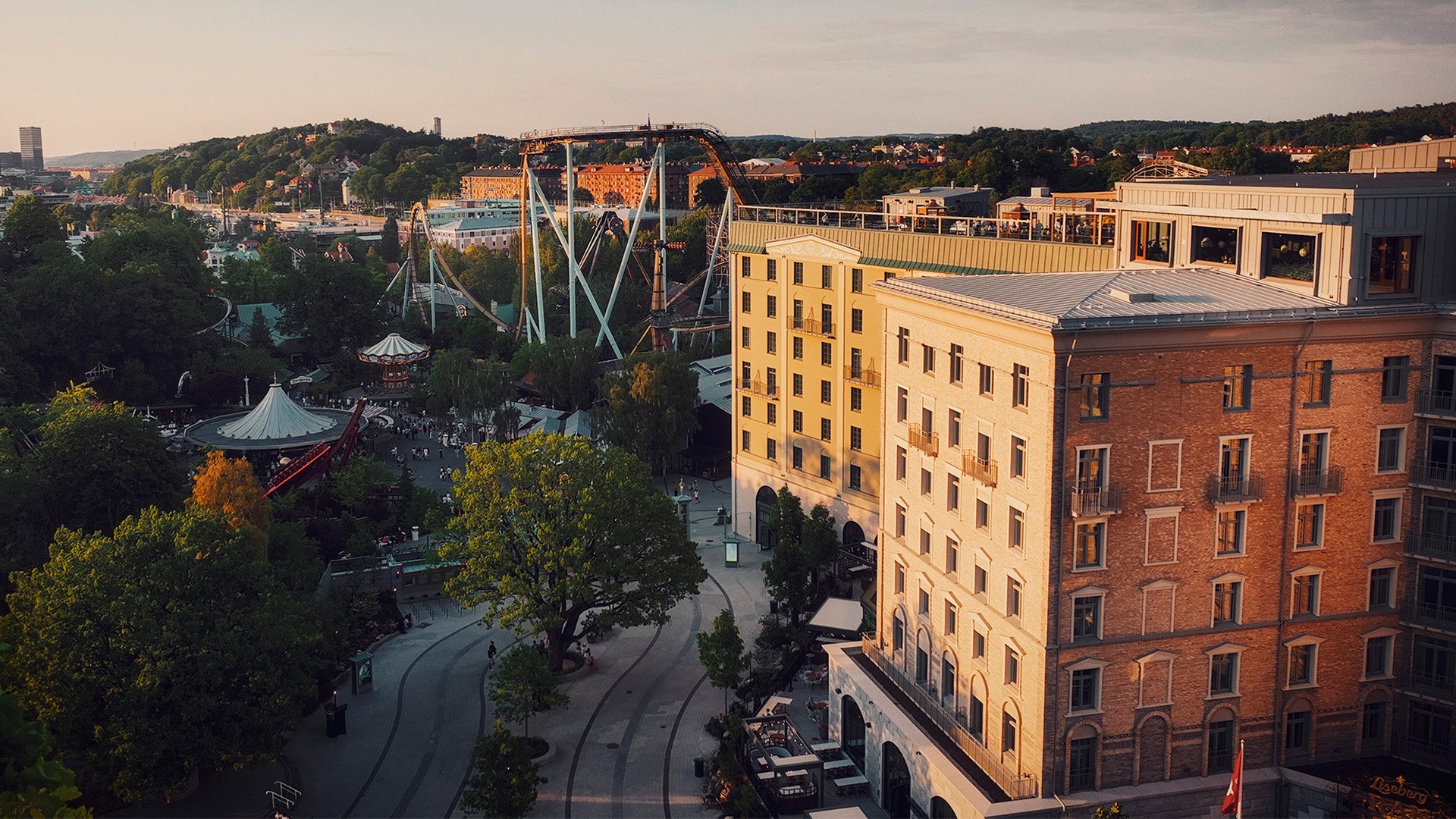 View of Liseberg Grand Curiosa Hotel