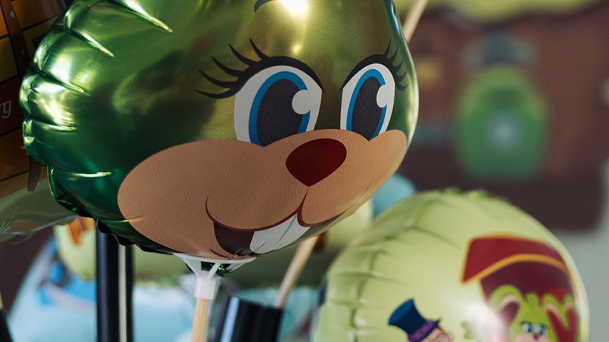 Kaninballong på pinne 89 kr