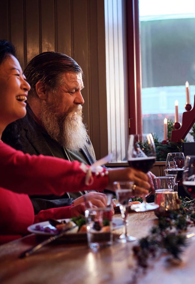Tasty Christmas buffet
