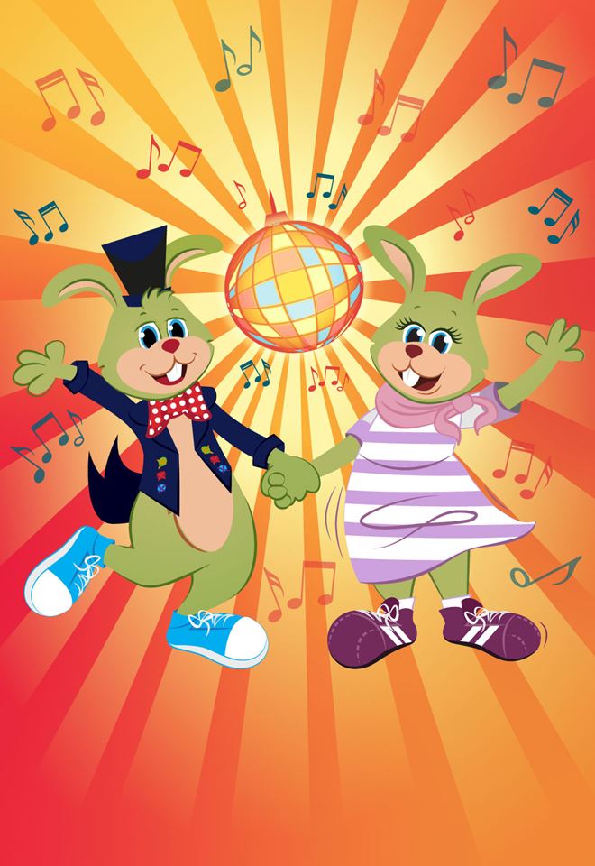 Minidisco med kaninerna