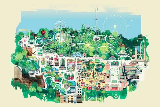 karta liseberg göteborg Parken Liseberg karta liseberg göteborg